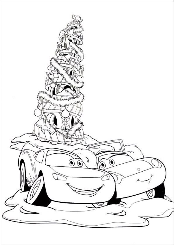 Plansa de colorat cu Cars2 17 9